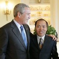Li Baiguang George Bush